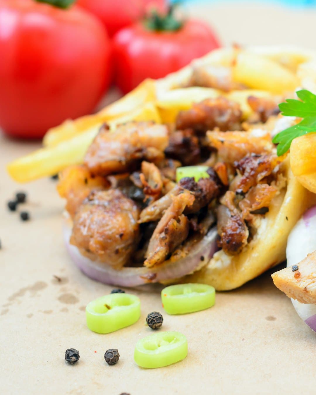 Beef shawarma